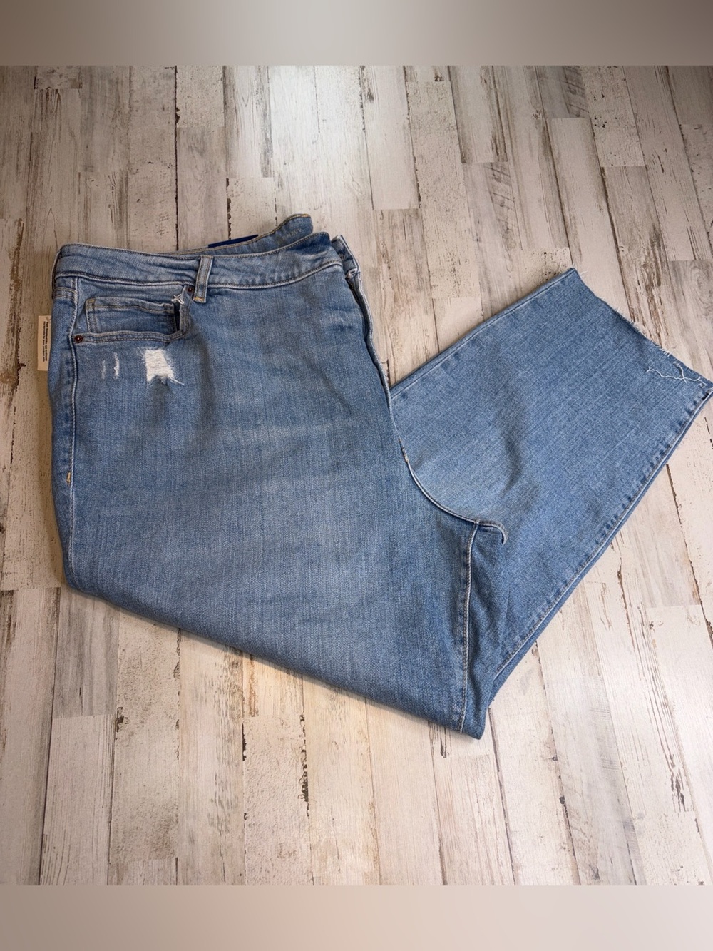 Old Navy OG High-Rise Ankle Light Blue Cropped Jeans Plus Size 26